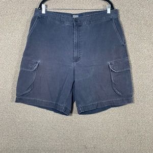 Polo Ralph Lauren Mens Cargo Shorts 38 Blue Pockets Flat Front Classic Preppy‎
